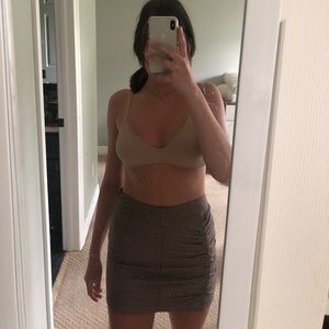 Free people plaid mini skirt.